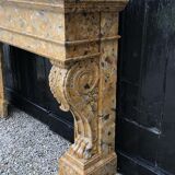 Breach of Aleppo nineteenth century marble fireplace