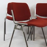 Suite of 5 chairs DSC 106 by GIancardo Piretti published by Castelli in the 70