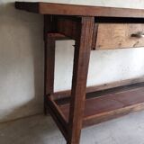 Old workbench with 2 large drawers