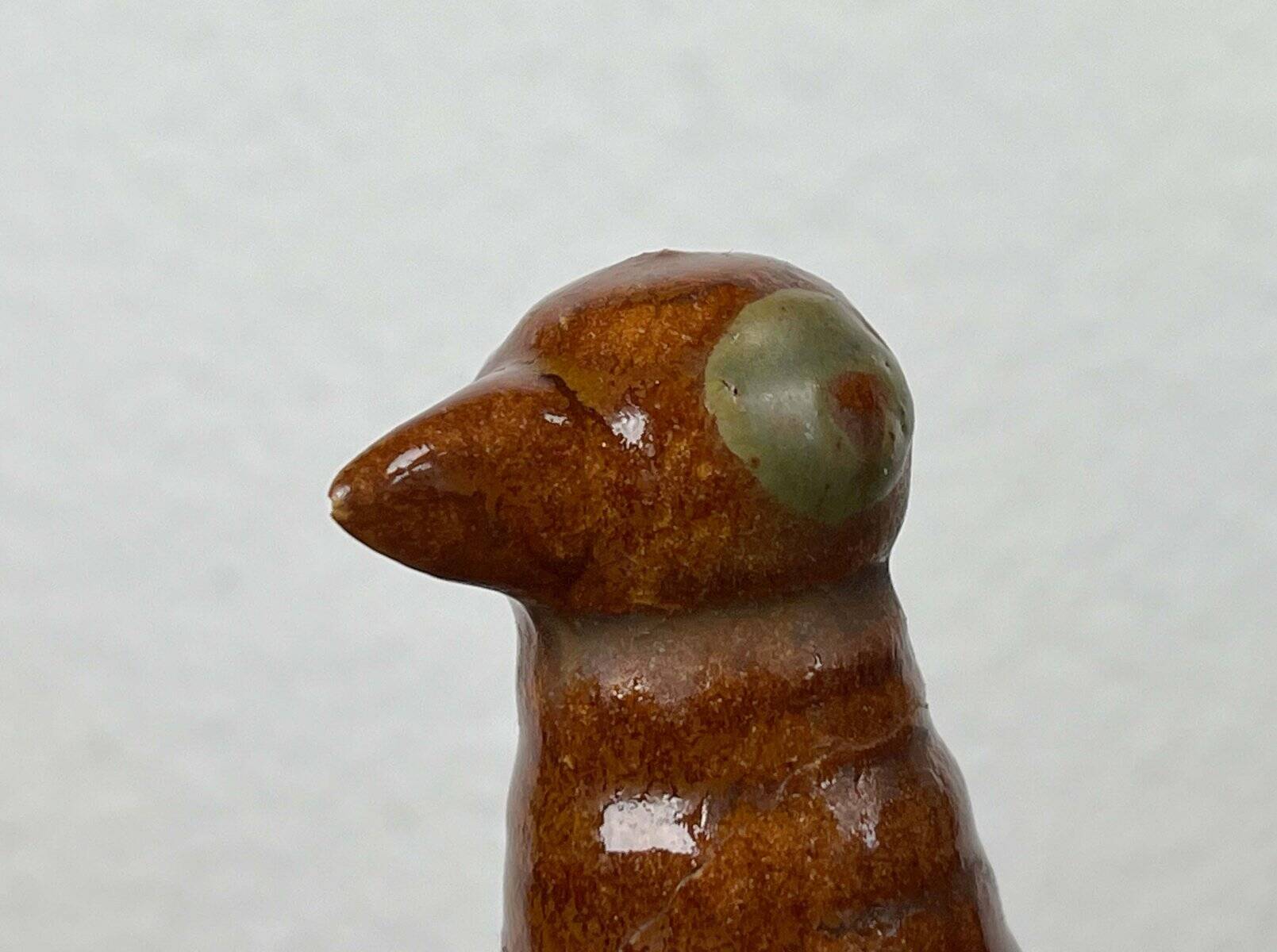 Bird-shaped pottery bottle from a modern Danish workshop, mid-century, 1960s.