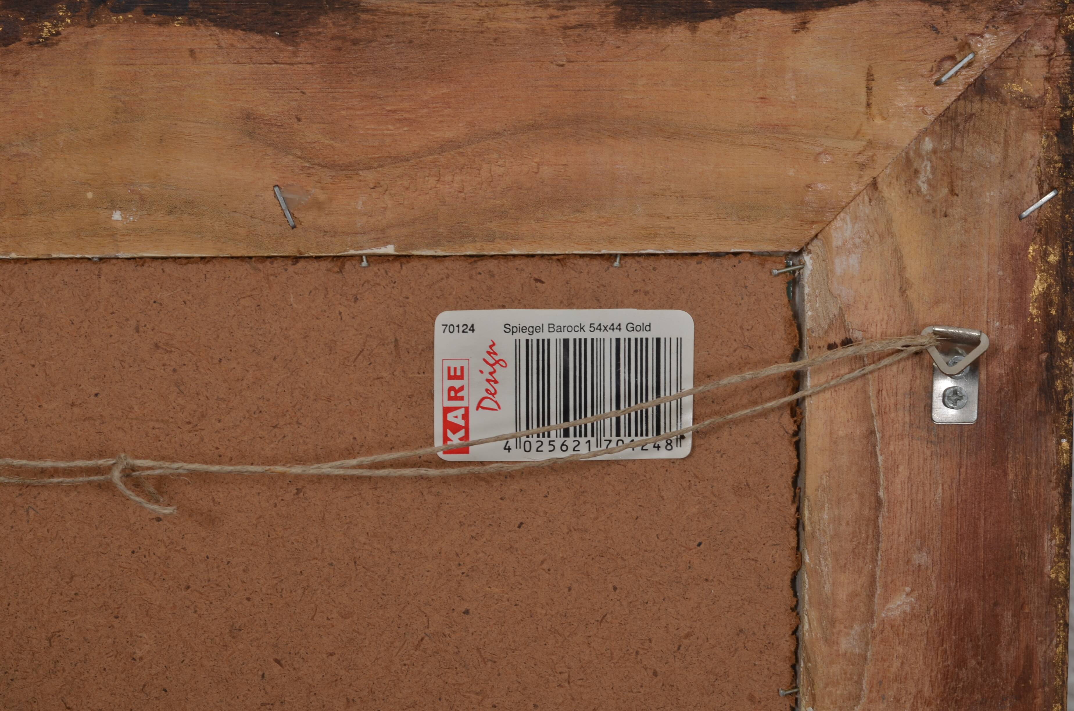 Gold Baroque Mirror Kare Design