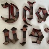Vintage sign letters
