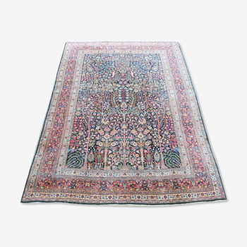 Antique inscribed tree of life khorassan carpet