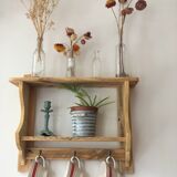 wall-mounted bakery shelf