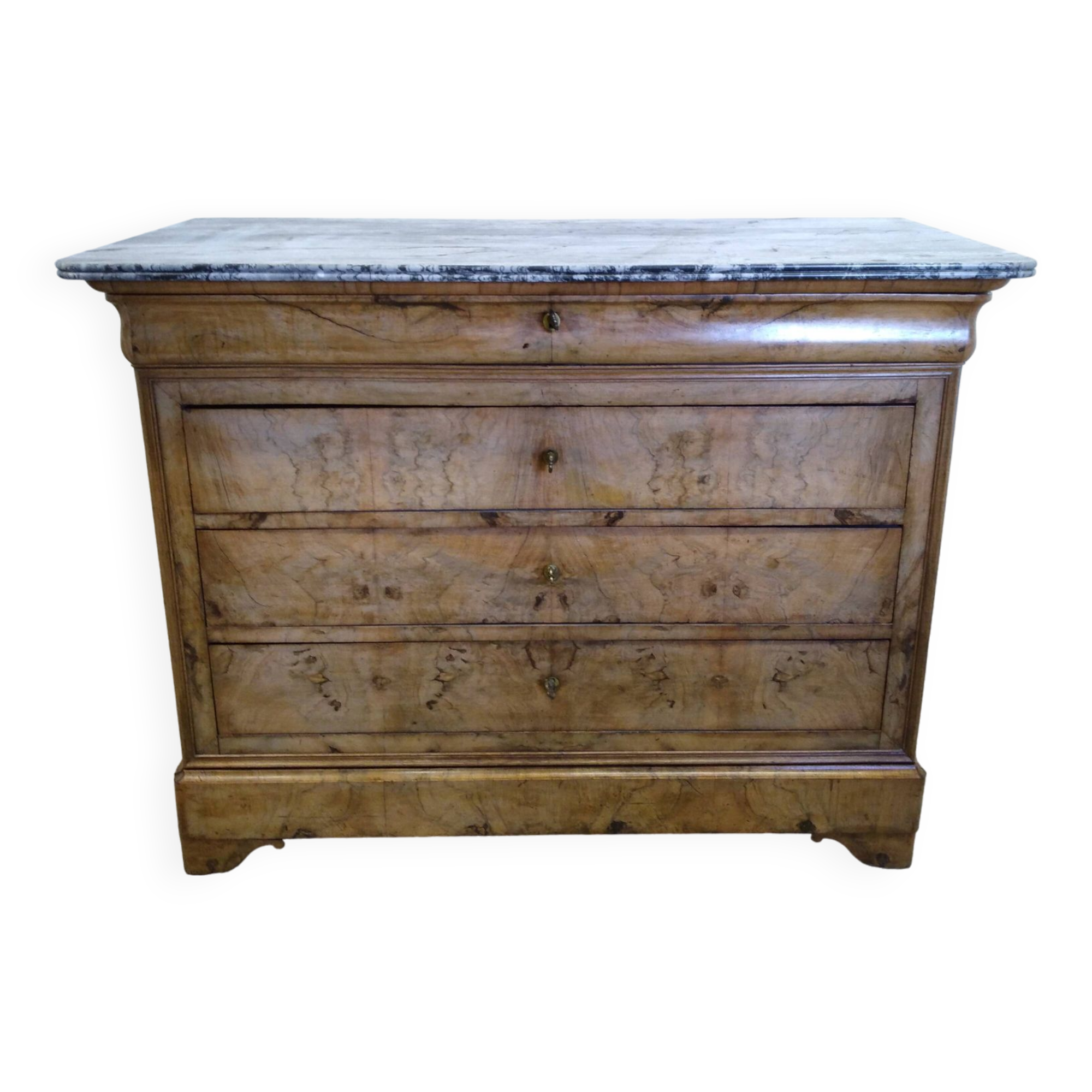Chest of drawers with marble