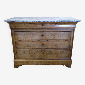Chest of drawers with marble