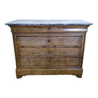 Chest of drawers with marble