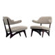 Lounge chairs with new fabric, 1950s, Set of 2