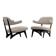 Lounge chairs with new fabric, 1950s, Set of 2