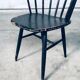 Mid-Century Scandinavian Design Curved Spindle Back Side Chair, Denmark, 1960s