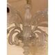 Italian Style Murano Glass in Transparent and Sand Chandelier by Simoeng