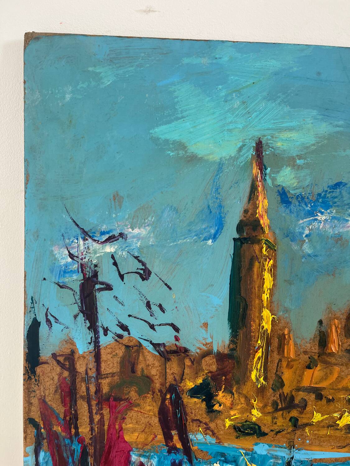 Venice, knife technique on panel