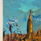 Venice, knife technique on panel