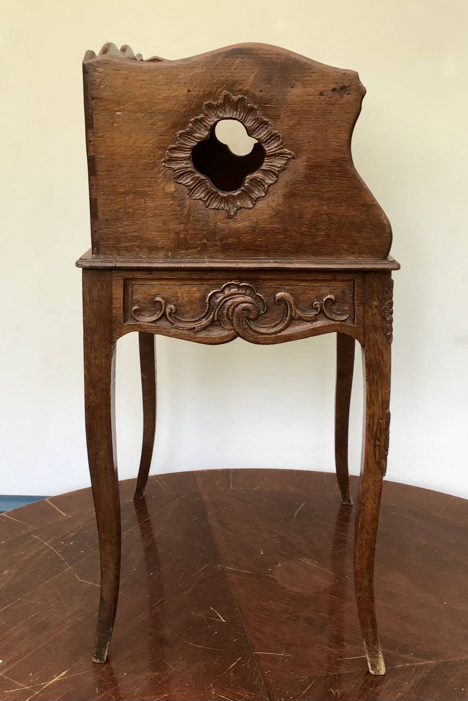 Bedside table - Oak - Louis XV Style - 19th century