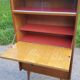 Library secretary of the 50s in blond oak compass feet