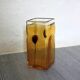 Vintage amber bubble glass vase from the 1960s, Scandinavian.