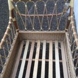 Rattan cot