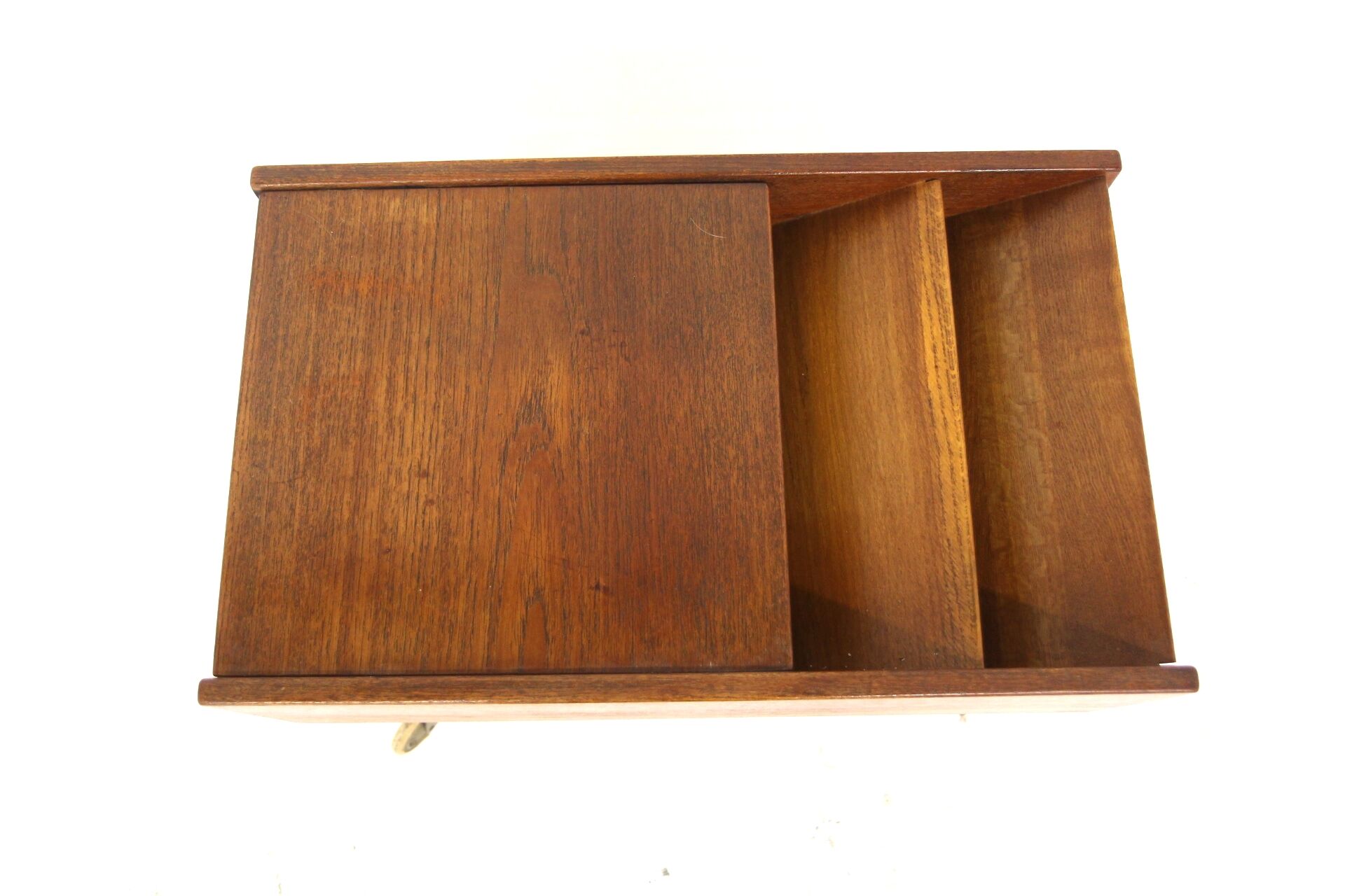 Teak and metal magazine rack, Sweden, 1960