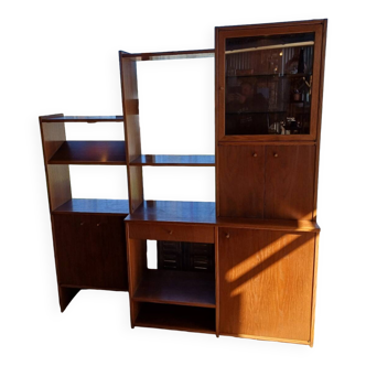 Vintage bookshelf library