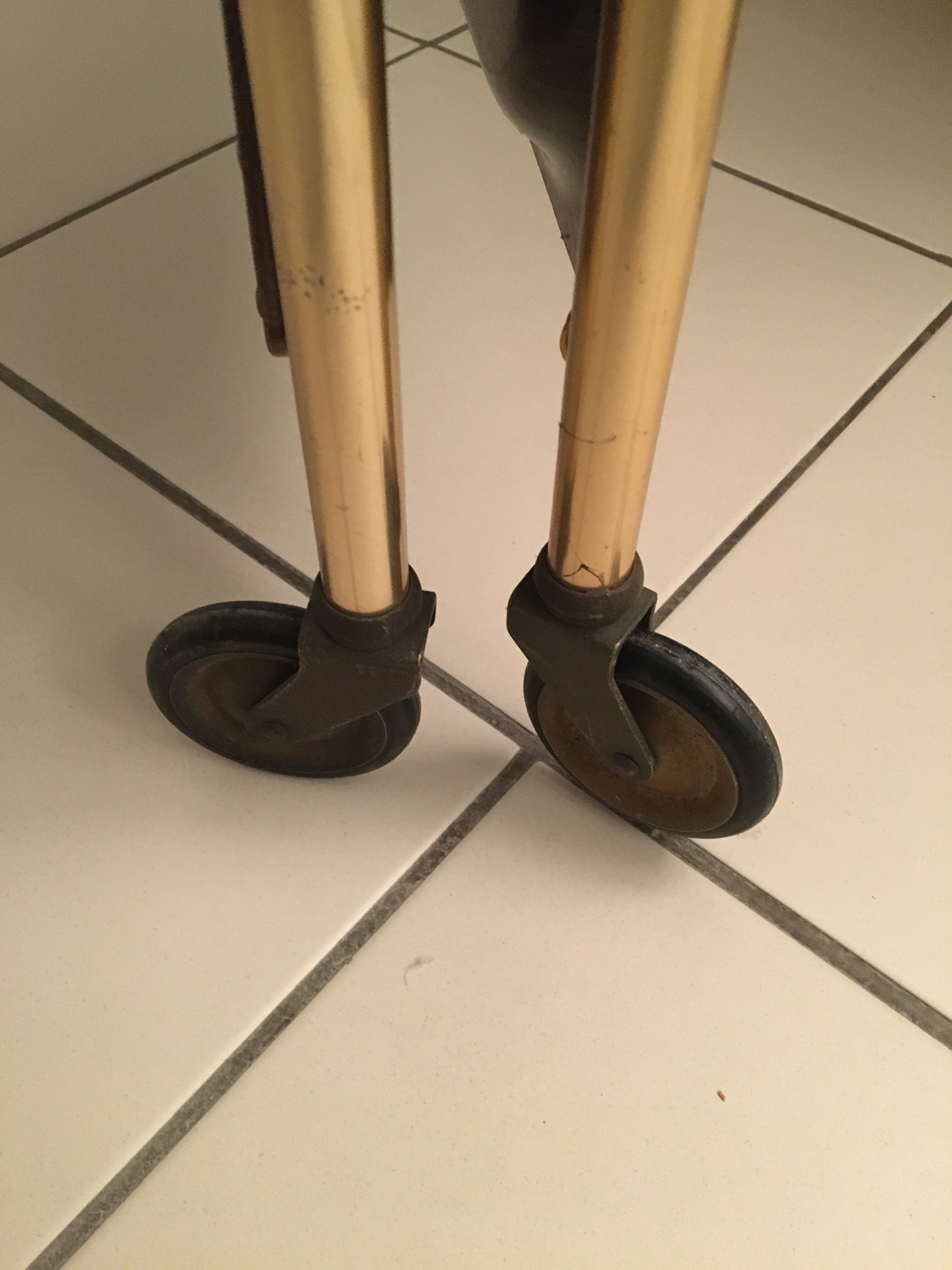 Vintage folding and rolling table