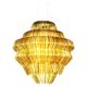 Gold Resin Chandelier Mod Brilli G by Jacopo Foggini
