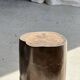 Table d'appoint en bois pétrifié brune H46 D29 - 3338