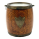 Mid-century brown oak ice bucket, Italy 1950s
