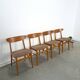 Set of 4 Deense teak Farstrup Møbler Model 210 eetkamerstoelen, dining
