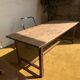 Table de ferme plateau Brut