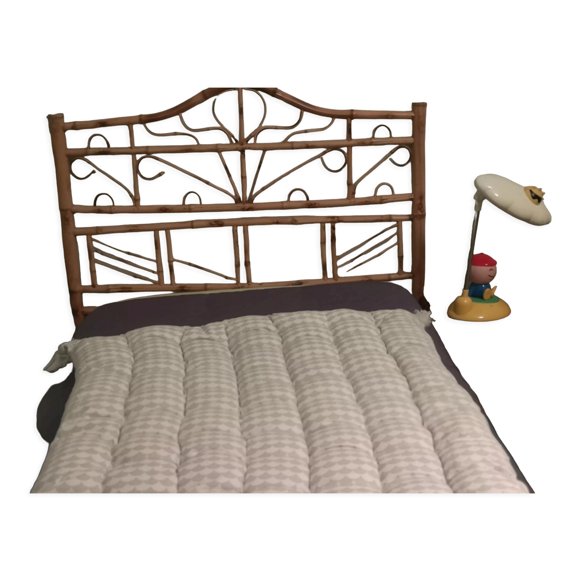 Rattan bamboo headboard