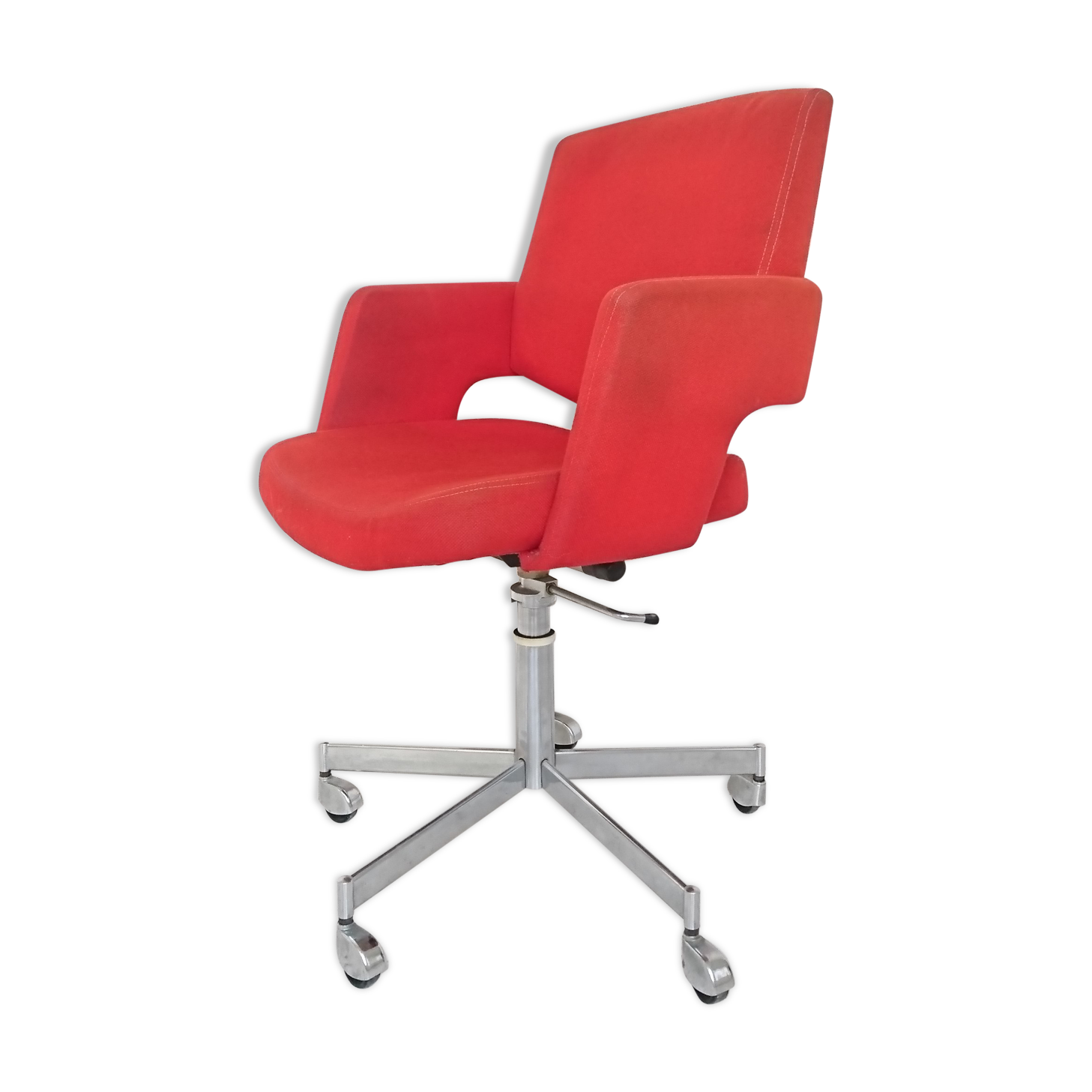 Red office armchair