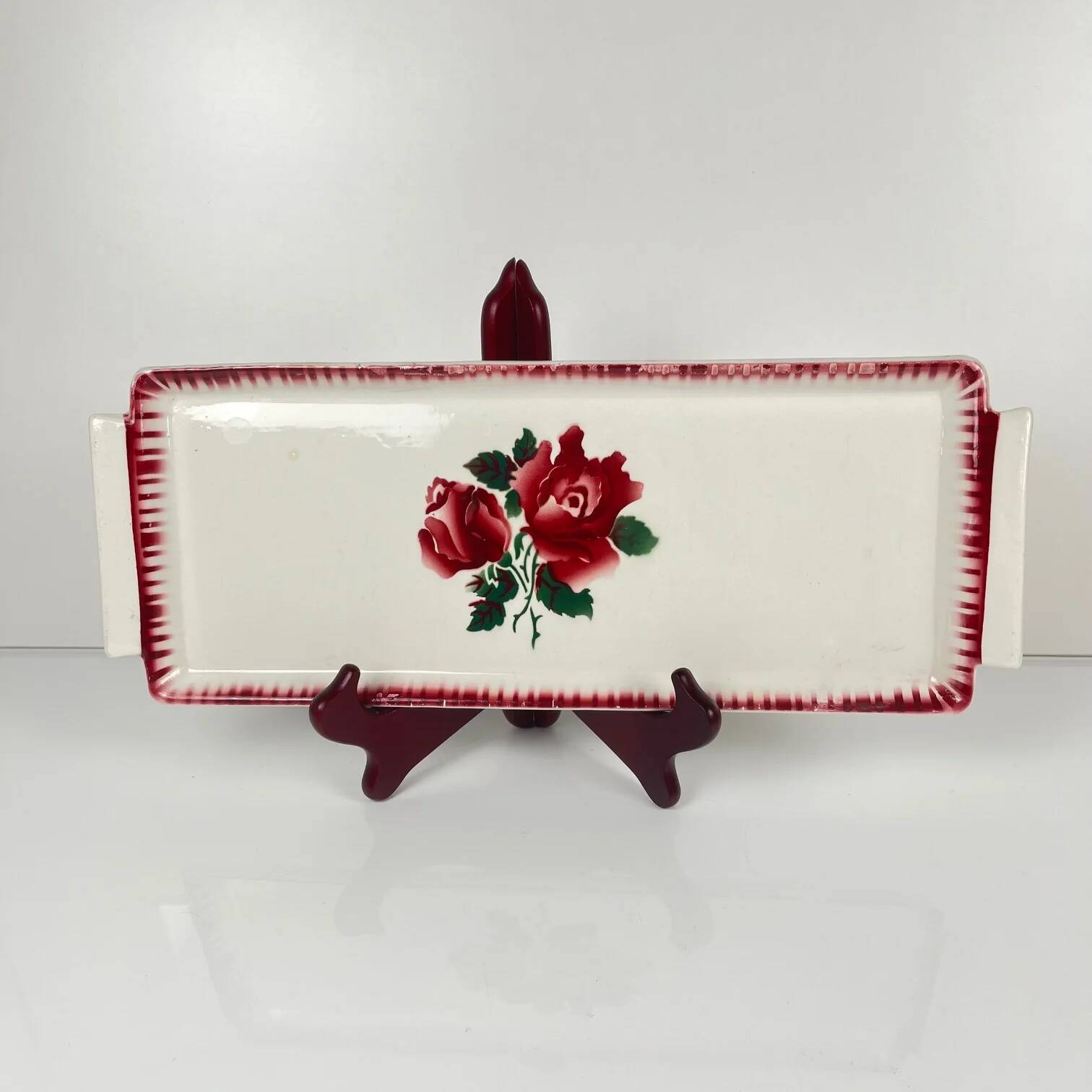 Cake dish Sarreguemines and Digoin, "Moka-Prima", 1920/1950