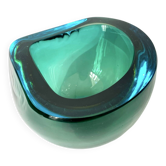 Blue and green submerged vide poche, Flavio Poli, Murano