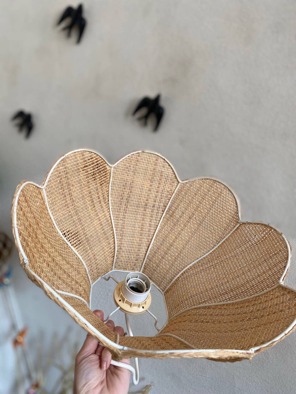 Vintage tulip pendant light
