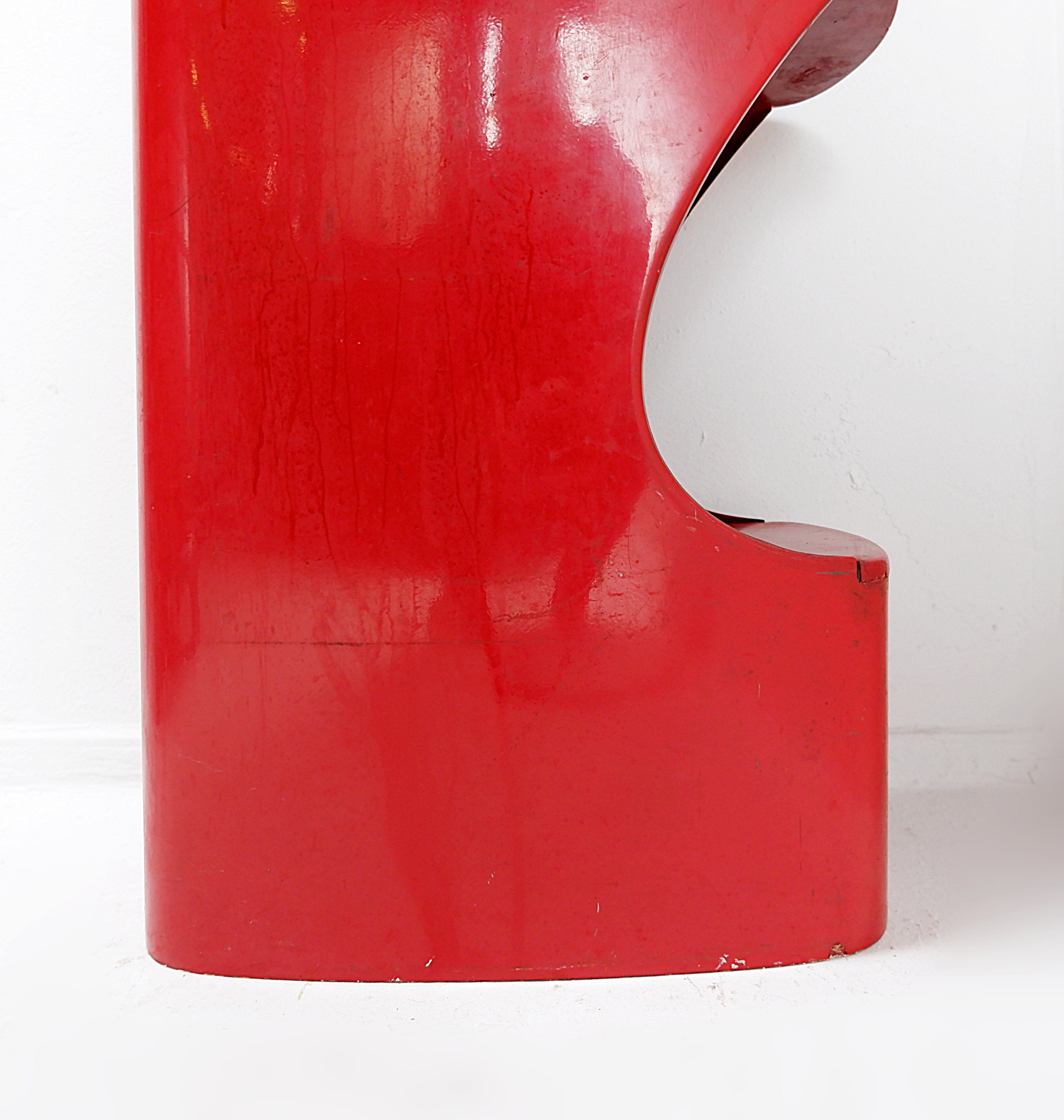 Totem shelf by Valeric Doubroucinskis for Rodier, 1970s