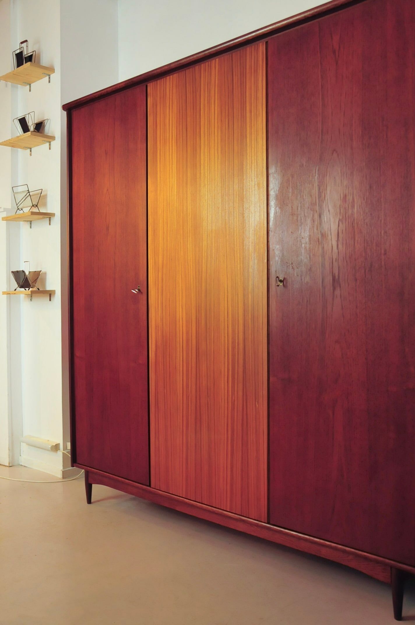 Vintage 3-door wardrobe