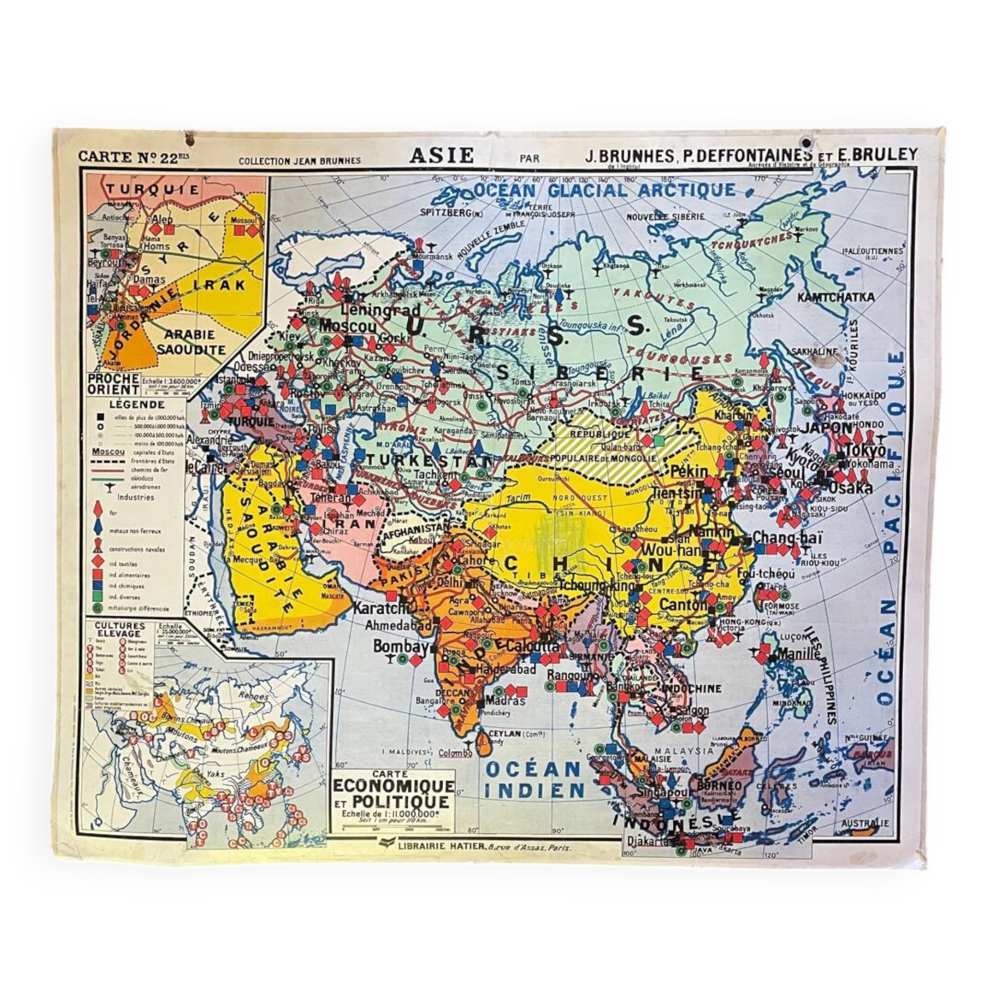 School map of Asia