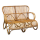 Vintage rattan Belse 8, Dutch Design, 1950, 2-seater sofa