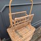 Vintage rattan magazine rack