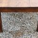 Oak farmhouse coffee table nineteenth century 1 drawer feet bobbins 149cm