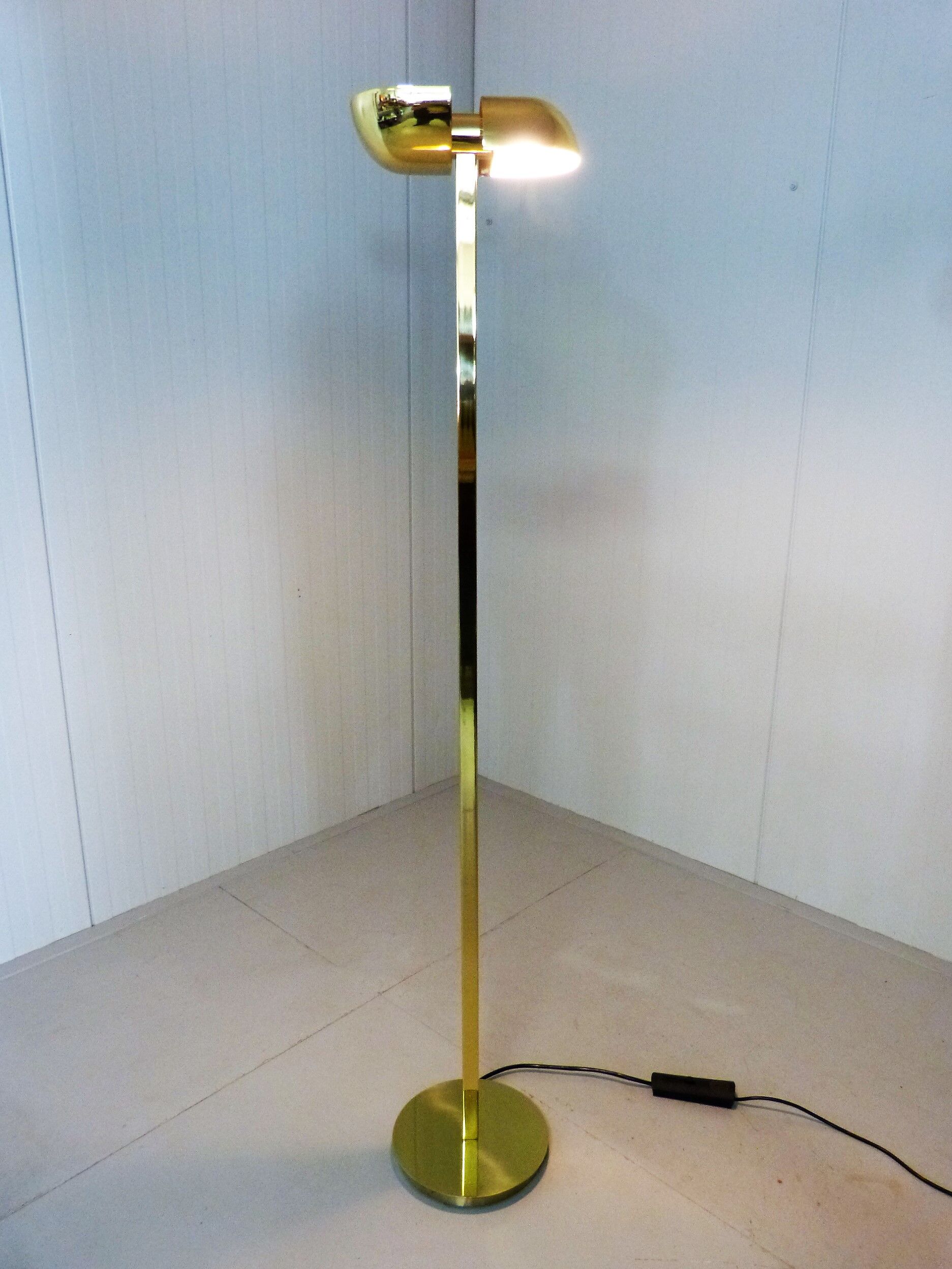 Brass floor lamp by Lumi italy 1970