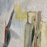 Old painting on canvas