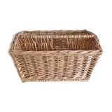 Wicker magazine holder / vintage 60s-70s