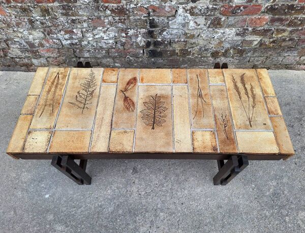 Roger CAPRON table basse  herbier