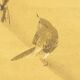 Rossignol perched on a snow-covered pine - Japan - Signed Inoue Rosen