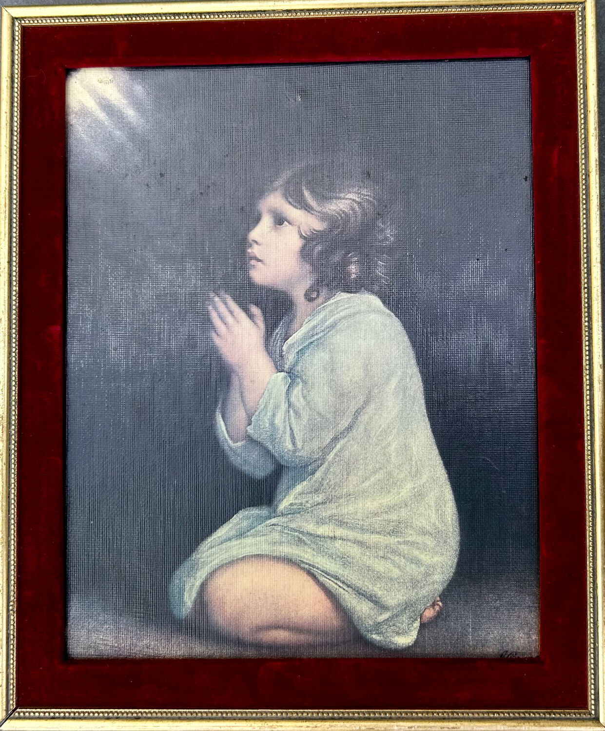 Chromolithograph boy Little Samuel
