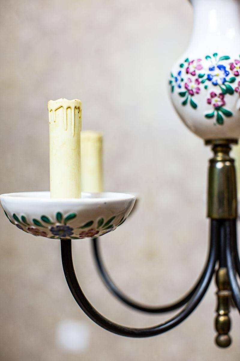 Faience Pendant Lamp, 1960s