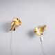 Pair of adjustable wall lamps designed by Per Sundstedt for Kosta Lampan