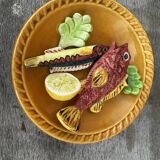Palissy Vallauris Majolica Wall Plate circa 1950