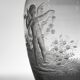French 19th Century Eugene Michel Miniature Intaglio Carved Glass Vase